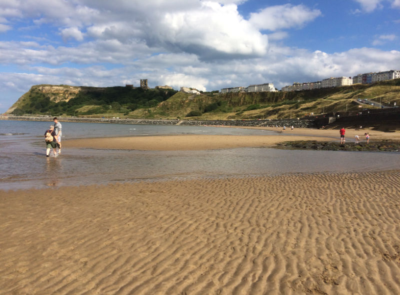 Scarborough's North Bay Beach and Scarborough Castle